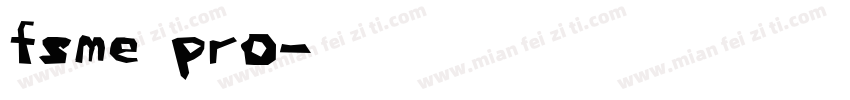 fsme pro字体转换